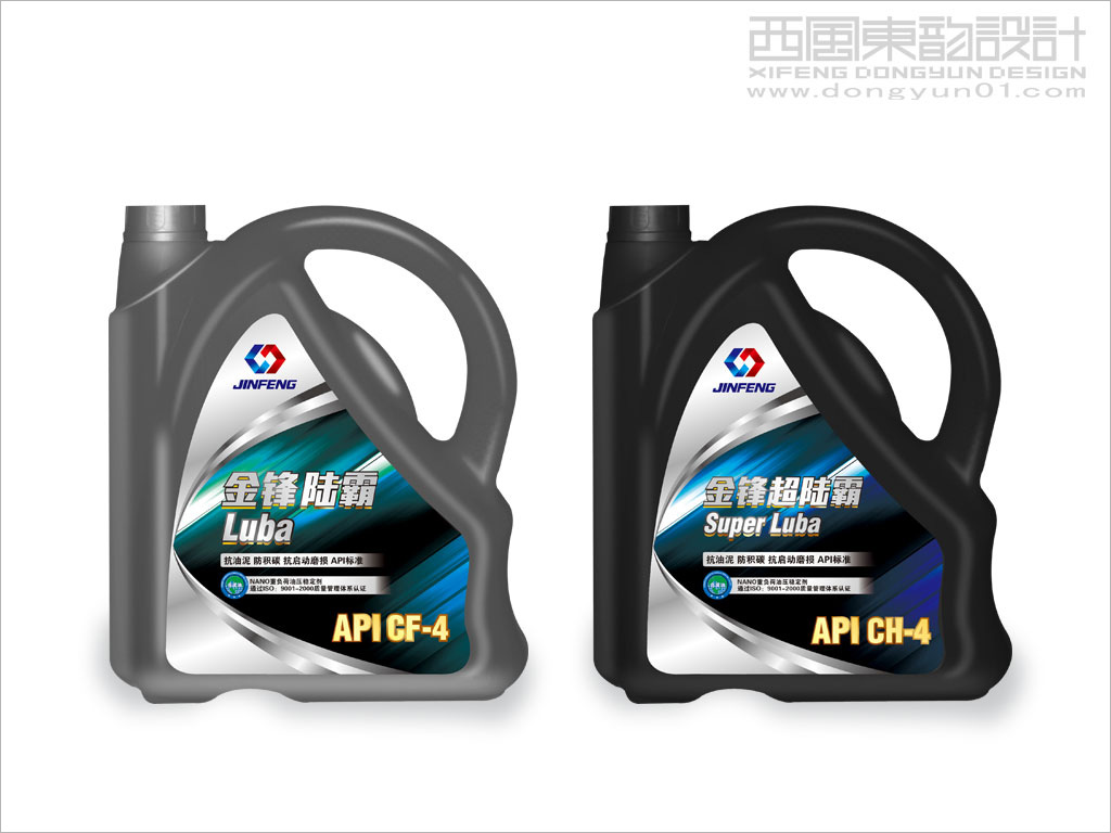 大慶金鋒潤滑油脂有限責(zé)任公司系列產(chǎn)品包裝設(shè)計之金鋒陸霸潤滑油包裝設(shè)計