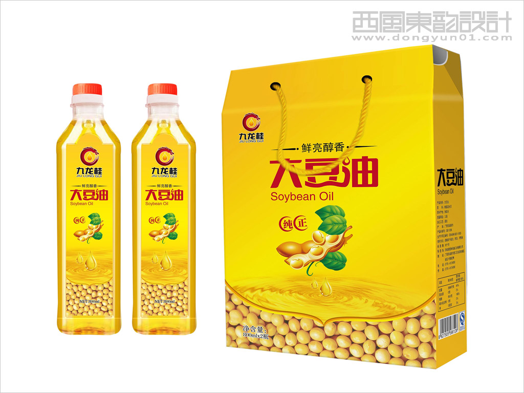 澳加糧油工業(yè)有限公司大豆油禮盒包裝設(shè)計(jì)、大豆油瓶簽設(shè)計(jì)