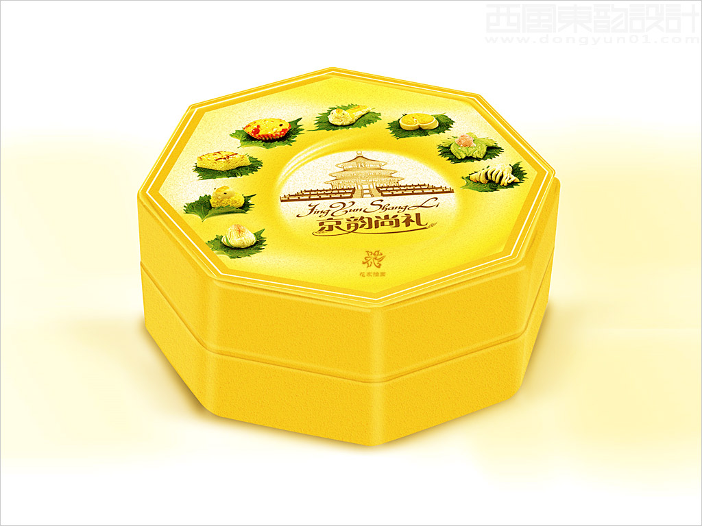 北京花家怡園餐飲有限公司京韻尚禮京八件面點(diǎn)八角形禮盒包裝設(shè)計