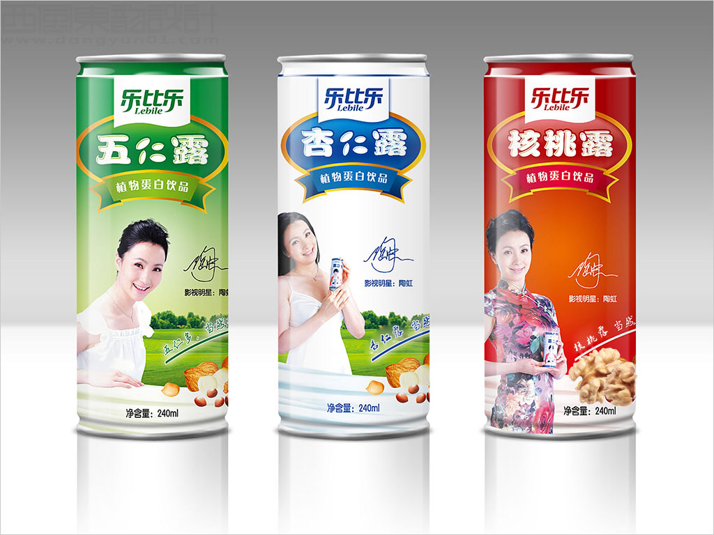 承德樂(lè)比樂(lè)飲品有限公司五仁露杏仁露核桃露植物蛋白飲品包裝設(shè)計(jì)