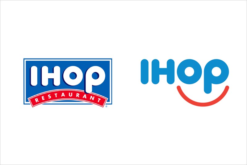IHOP 新舊商標(biāo)設(shè)計(jì)對比圖