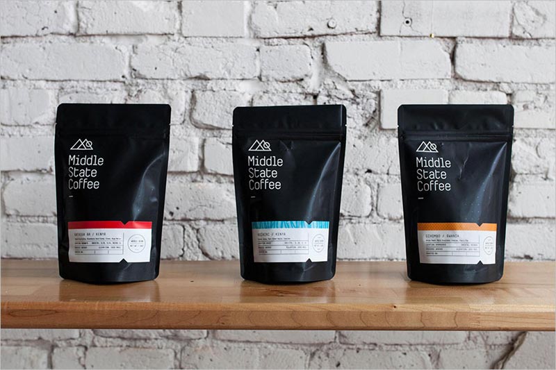 Middle State Coffee 咖啡包裝設(shè)計