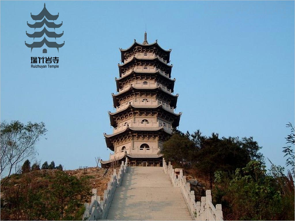 福建省瑞竹巖寺廟標志設(shè)計應(yīng)用效果之一