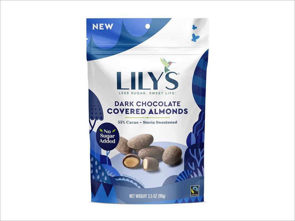 Lily's Sweets 牛奶巧克力花生醬糖果包裝設(shè)計