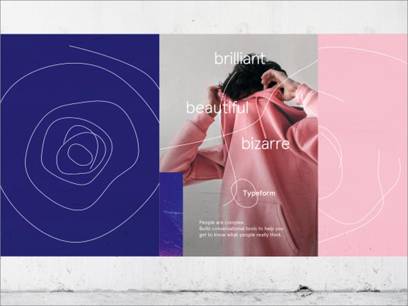 Typeform的新logo設計在互聯(lián)網(wǎng)平臺上的動態(tài)呈現(xiàn)效果