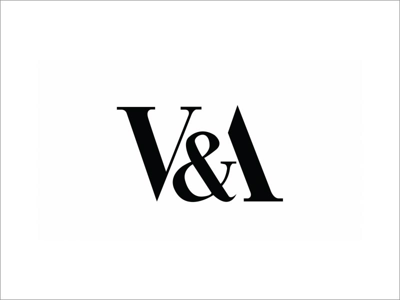 V＆A logo設計，由Alan Fletcher在1990年設計，至今仍在使用