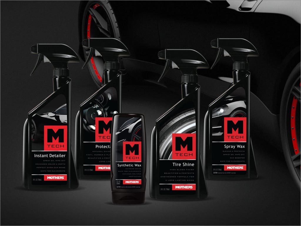 美國MOTHERS汽車美容護(hù)理產(chǎn)品包裝設(shè)計