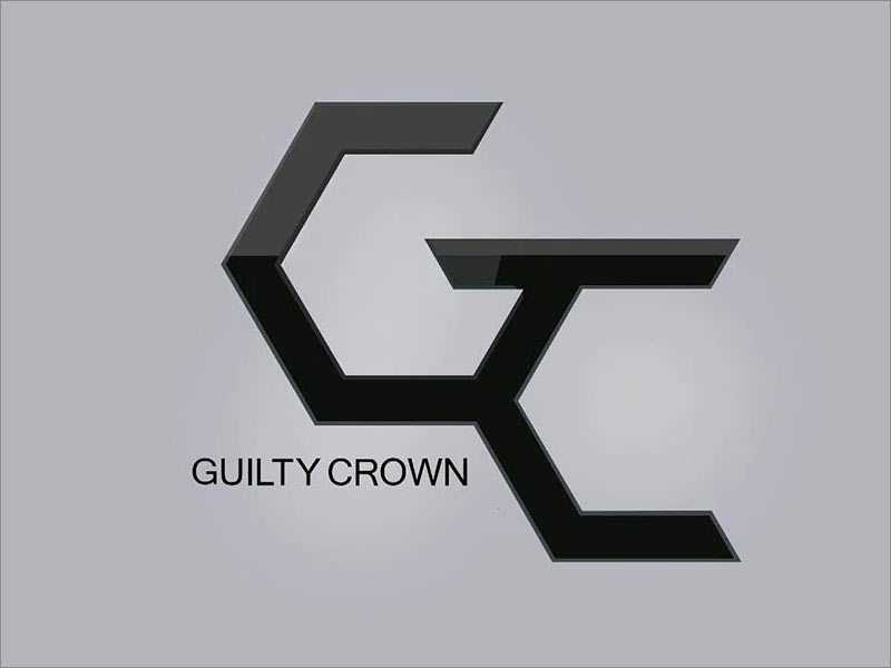  GC”六邊形的對稱和重復反映了這種機甲動畫《罪惡王冠》的科幻軍事性質(zhì)。