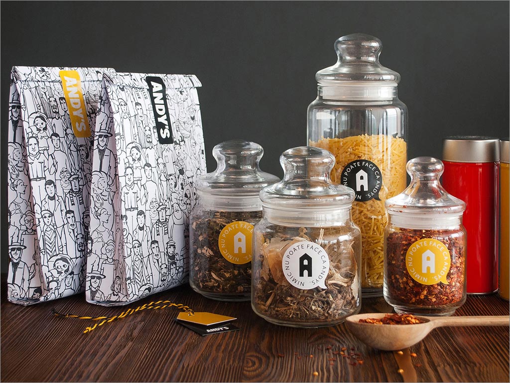 Andy's Pizza披薩餐廳logo店面設(shè)計(jì)之包裝設(shè)計(jì)