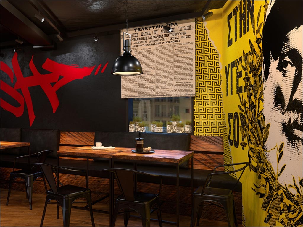 Souva希臘餐廳店面設計之店內環(huán)境設計