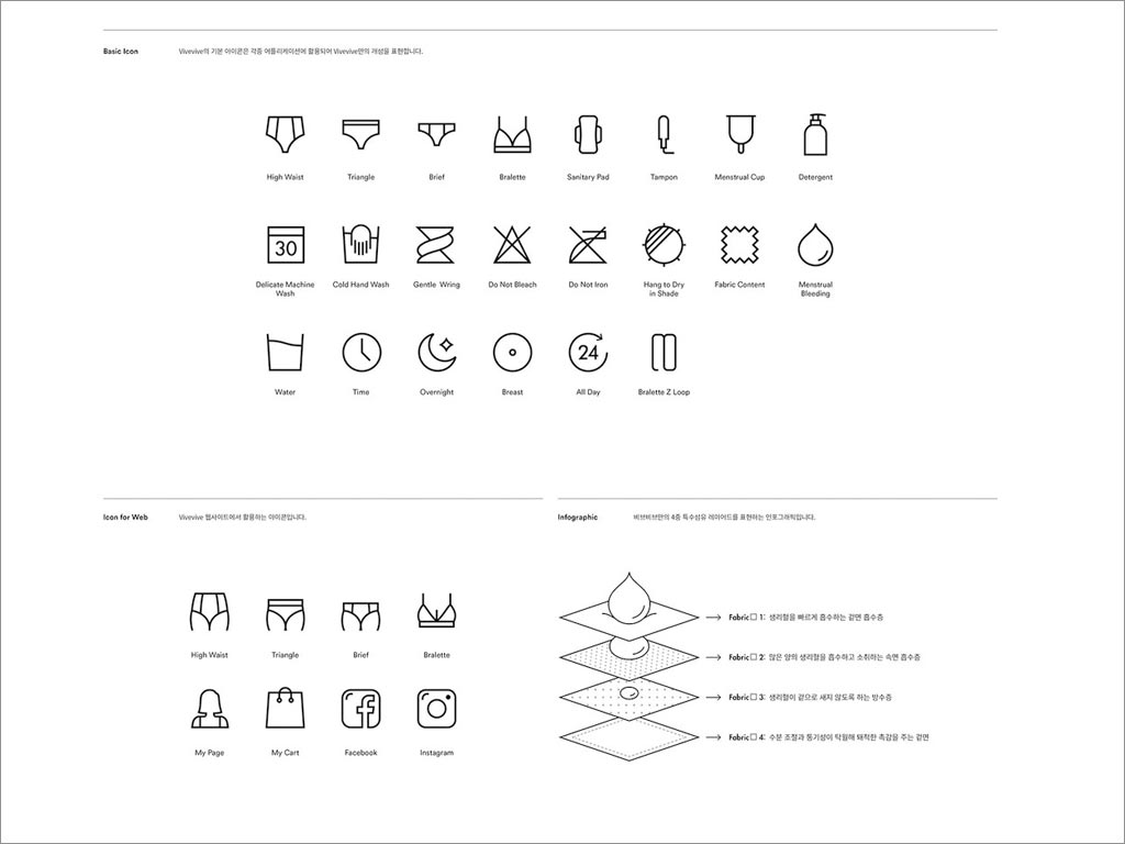 韓國Vivevive內衣品牌標識圖形設計