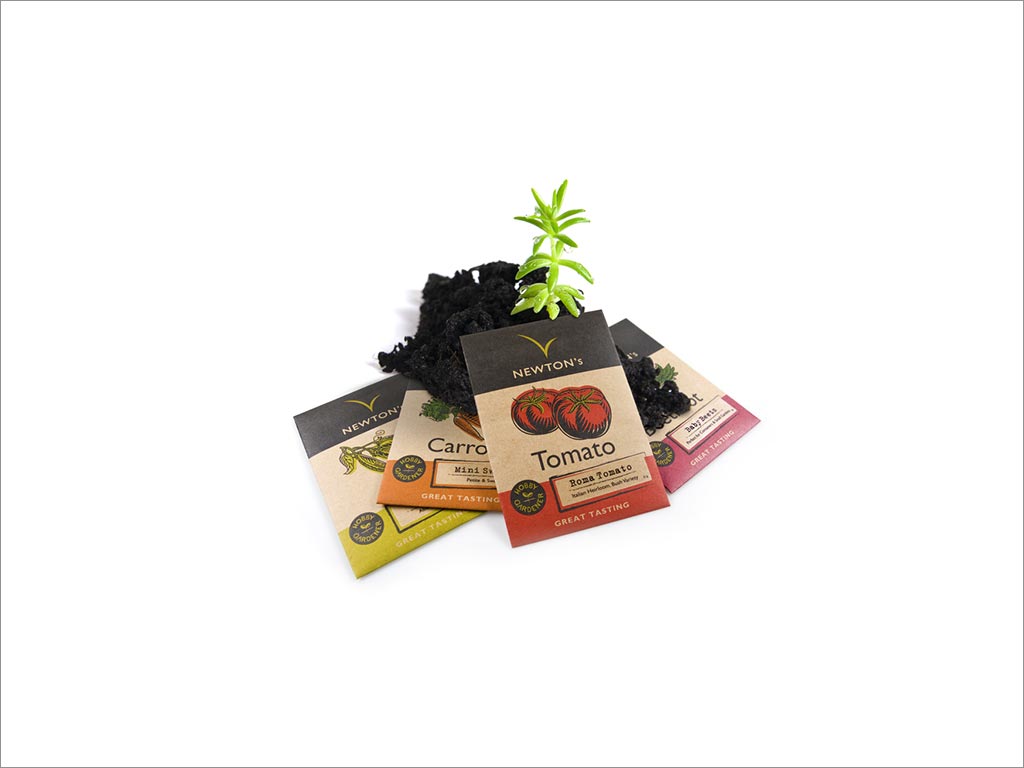 漂亮的種子包裝設(shè)計，不太花哨，但仍然現(xiàn)代而新鮮