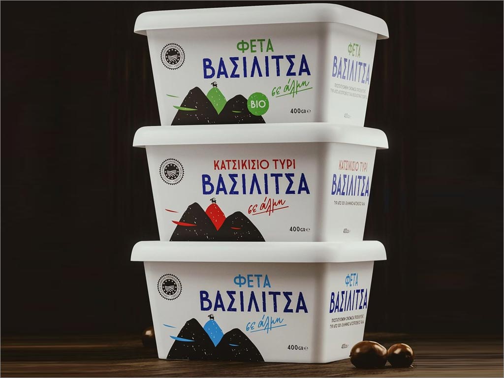 希臘Vasilitsa羊乳酪包裝設計