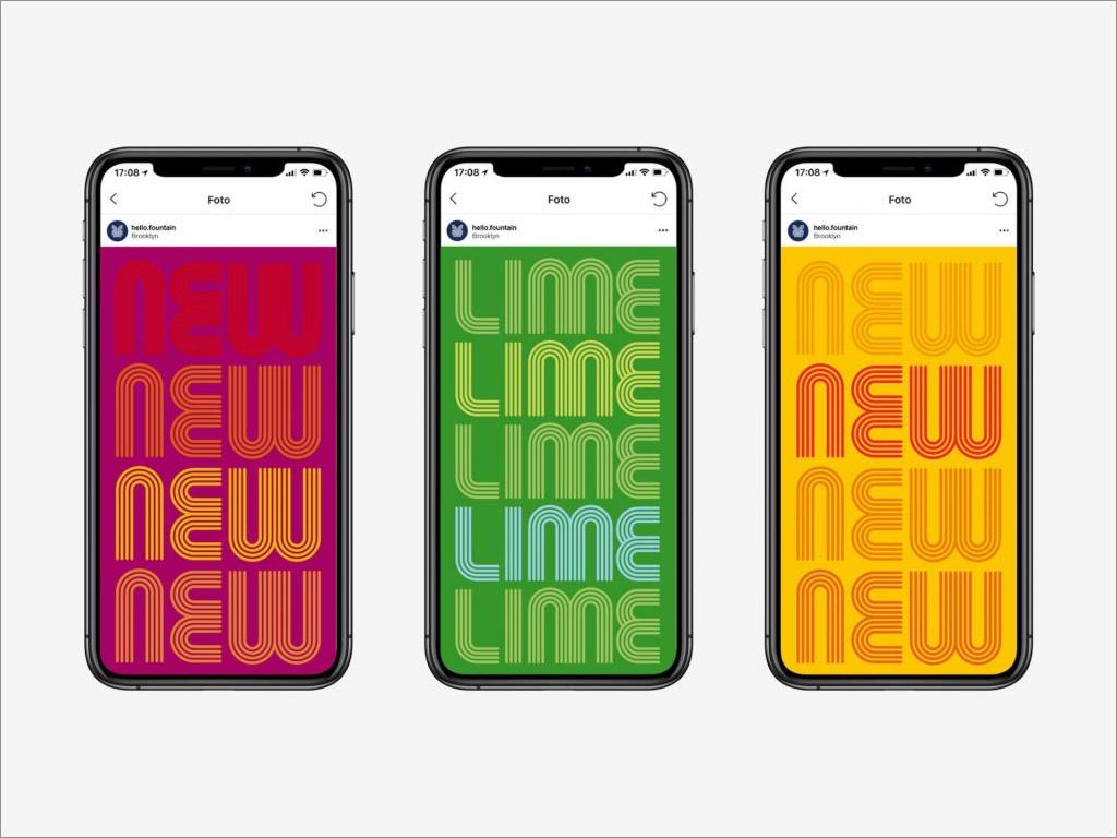 活力四射的Fountain蘇打水飲料移動端網(wǎng)站頁面設計