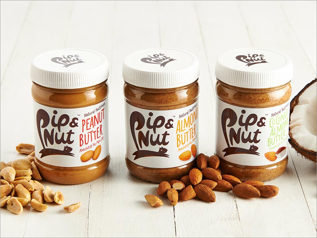 英國Pip＆Nut堅果醬包裝設(shè)計