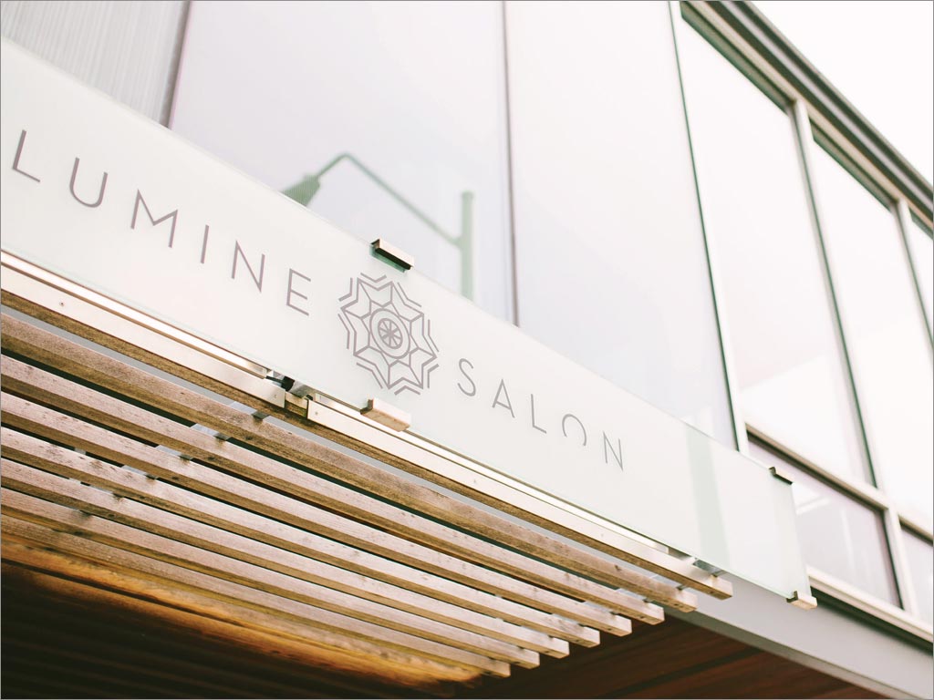 美國Lumine Salon美容美發(fā)沙龍店面門頭設計