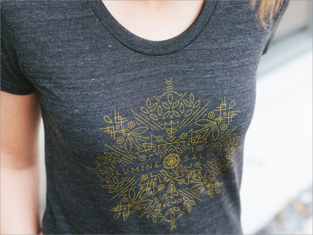 美國Lumine Salon美容美發(fā)沙龍體恤衫設計