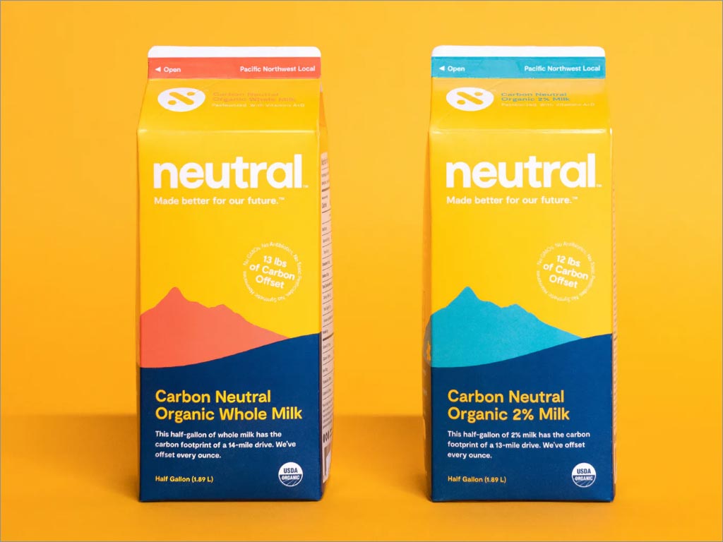 美國Neutral牛奶食品包裝設(shè)計
