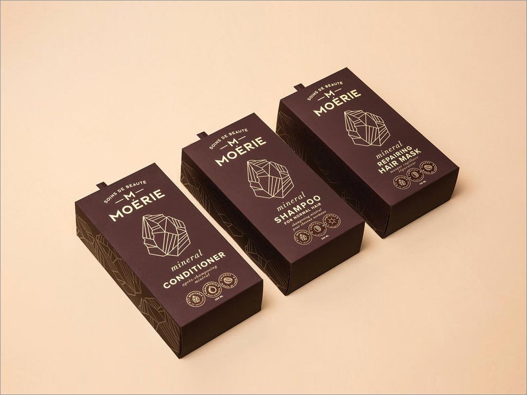 立陶宛Moerie洗發(fā)水和護發(fā)素產(chǎn)品包裝盒設計