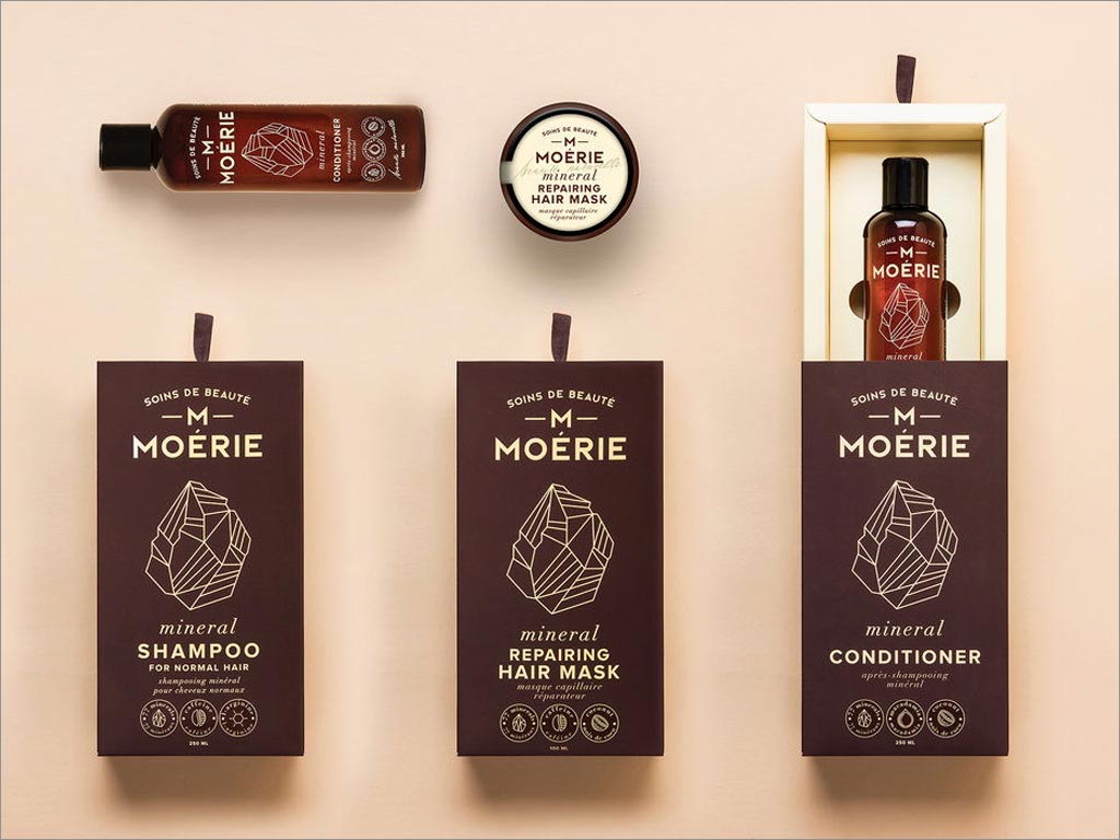 立陶宛Moerie洗發(fā)水和護發(fā)素產(chǎn)品包裝設計