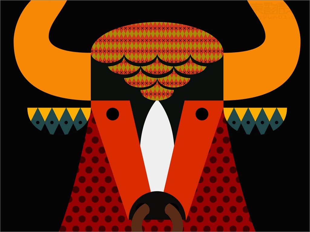 英國(guó)Coppernose beef Jerky牛肉干休閑食品包裝設(shè)計(jì)之公牛插畫(huà)設(shè)計(jì)