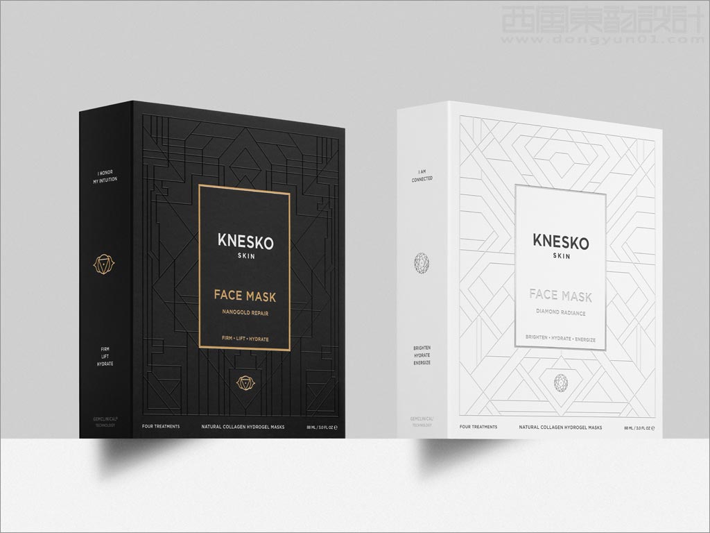 美國(guó)KNESKO SKIN面膜禮盒包裝設(shè)計(jì)