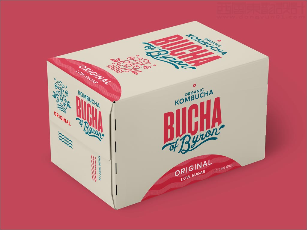 澳大利亞Bucha紅茶菌康普茶飲料外箱包裝設(shè)計