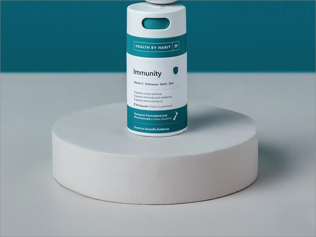 新西蘭Health by Habit增強(qiáng)免疫力營養(yǎng)保健補(bǔ)品包裝設(shè)計(jì)