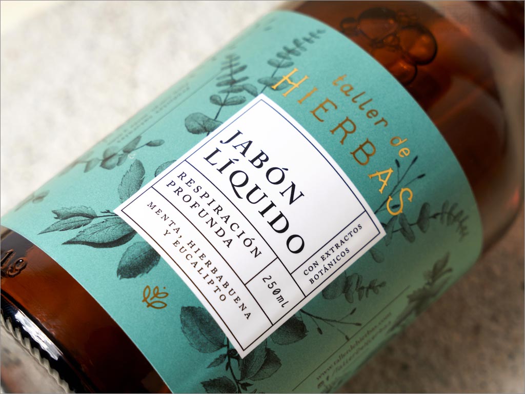 美國(guó)Taller de Hierbas護(hù)膚和健康產(chǎn)品瓶簽包裝設(shè)計(jì)