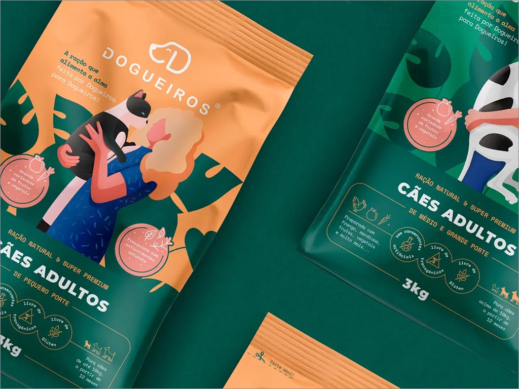 巴西Dogueiros寵物食品包裝設(shè)計之局部細(xì)節(jié)展示