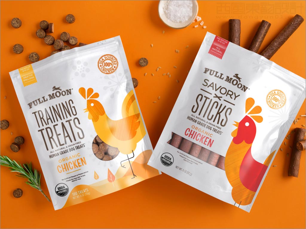 美國full moon寵物狗糧食品包裝設(shè)計(jì)