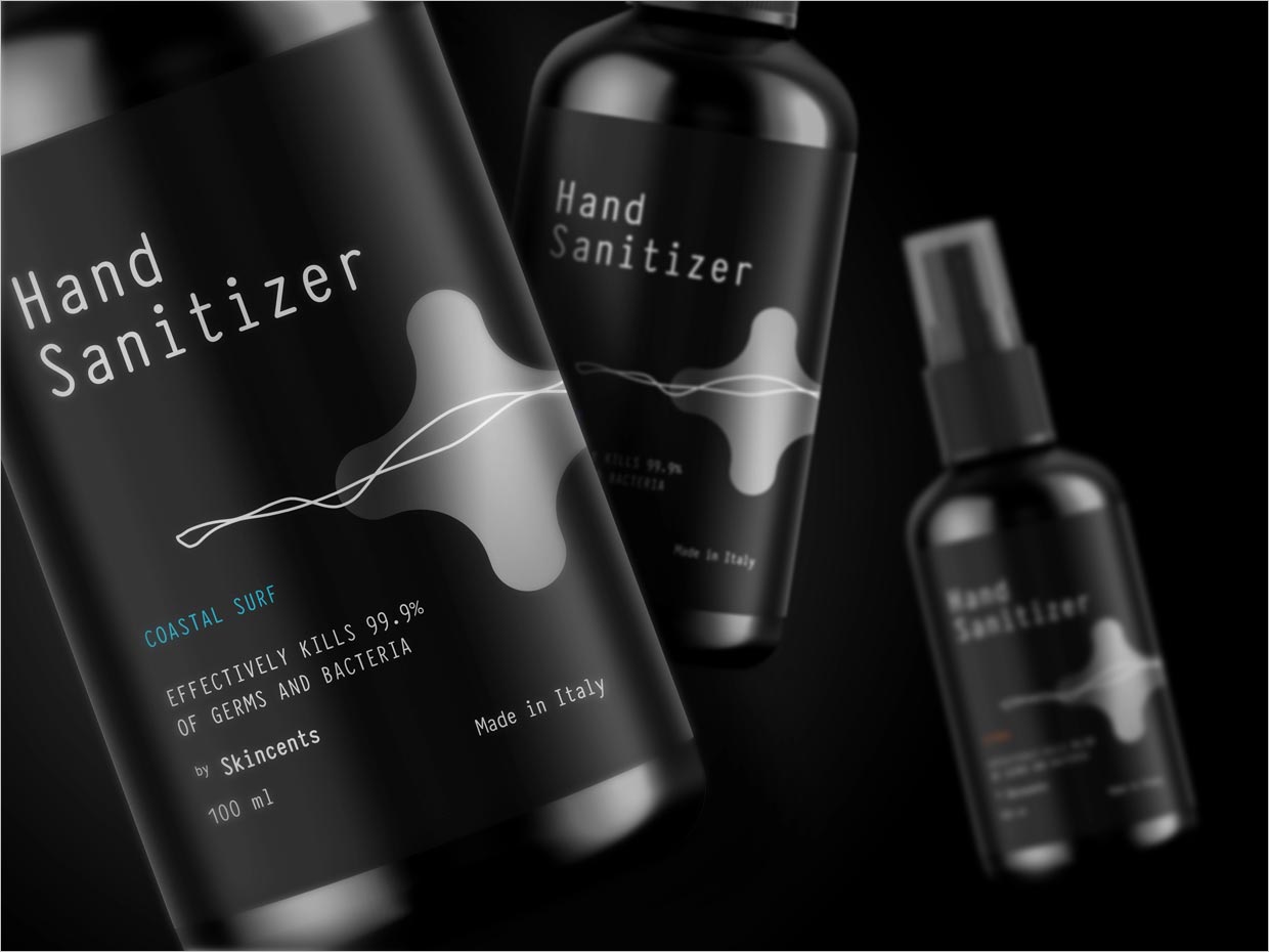 意大利Skincents家庭清潔護(hù)理產(chǎn)品包裝設(shè)計(jì)之局部特寫(xiě)