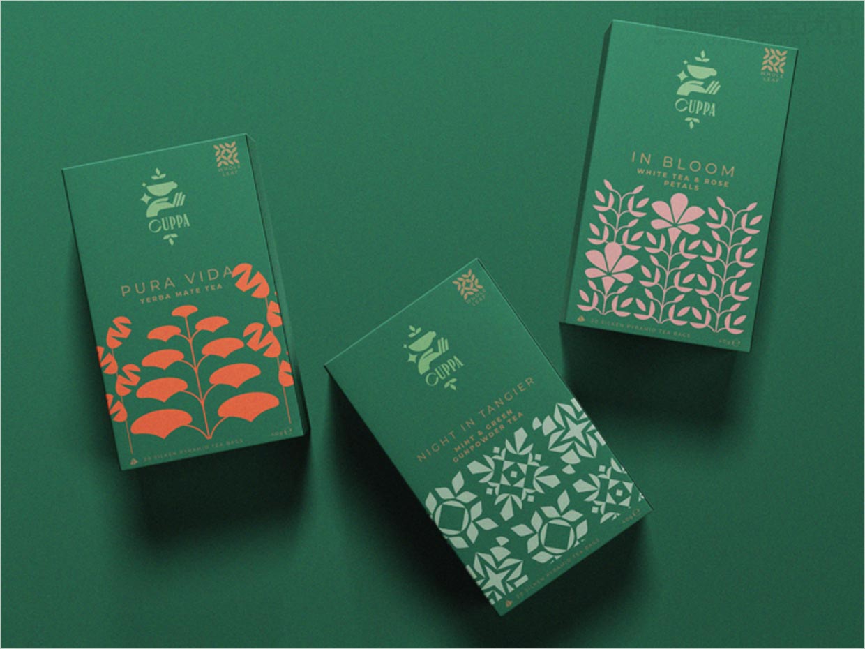 南美Cuppa茶葉包裝設(shè)計