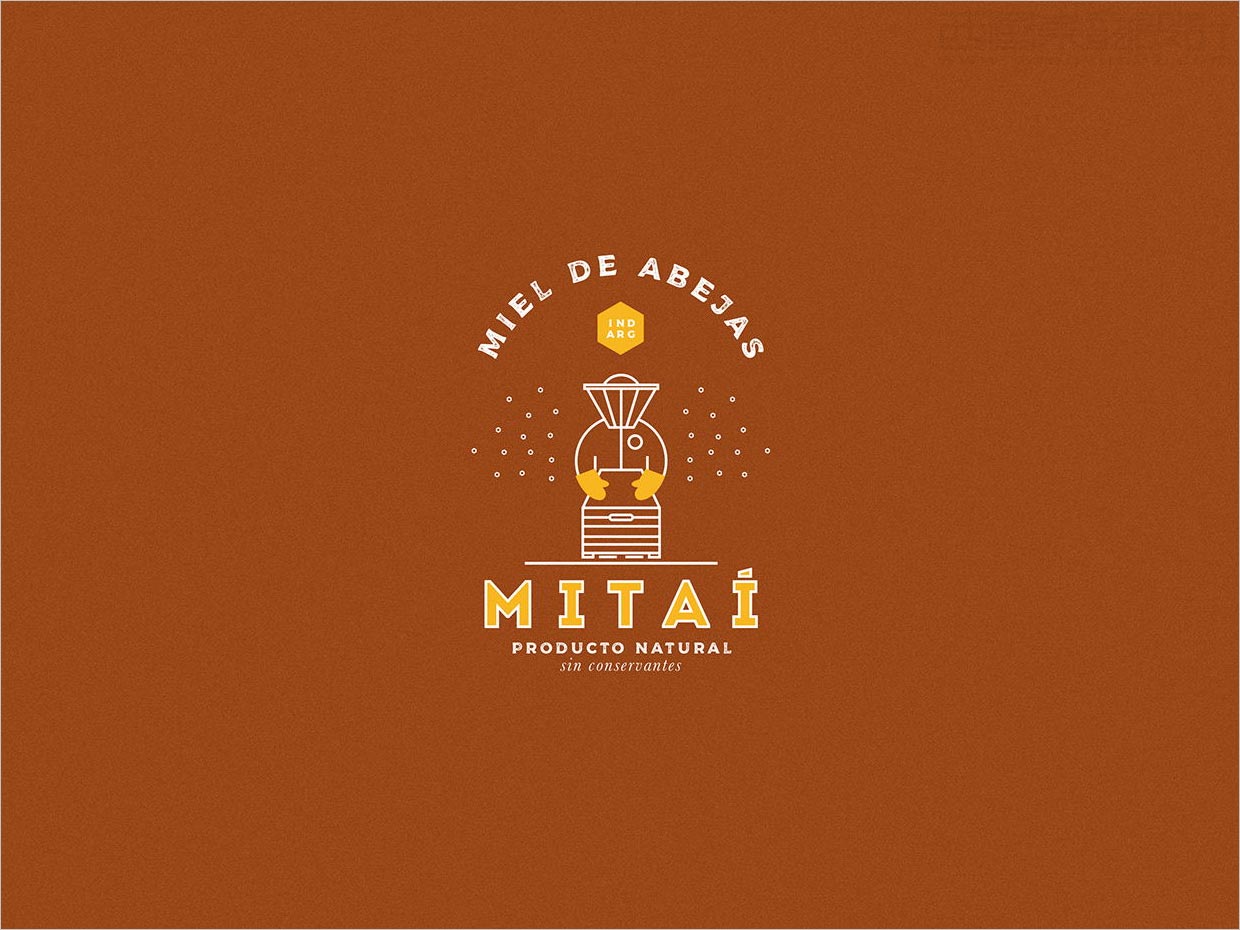 阿根廷Mitai蜂蜜品牌logo設(shè)計