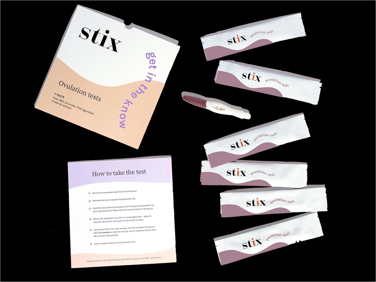 美國Stix懷孕和排卵測試紙包裝設(shè)計(jì)