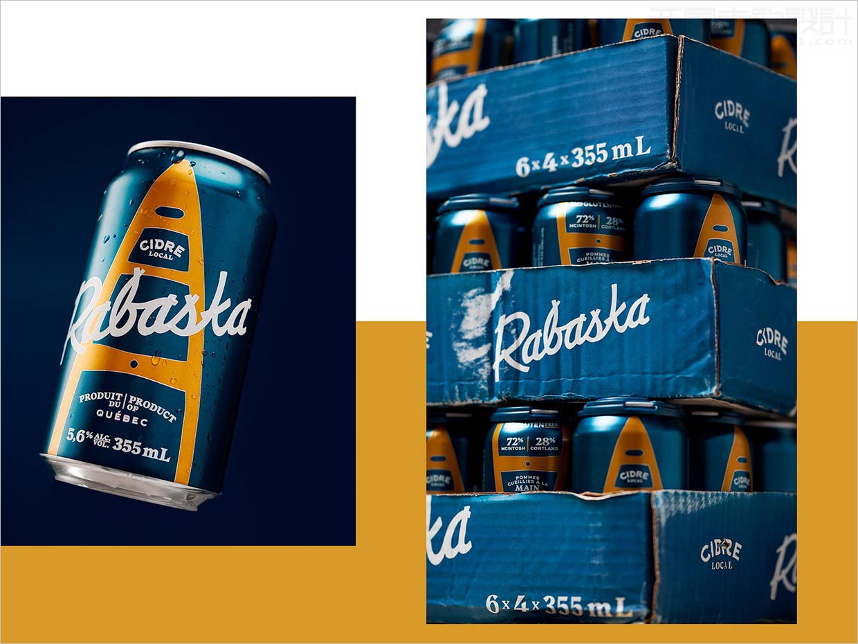 加拿大Rabaska易拉罐蘋(píng)果酒包裝設(shè)計(jì)