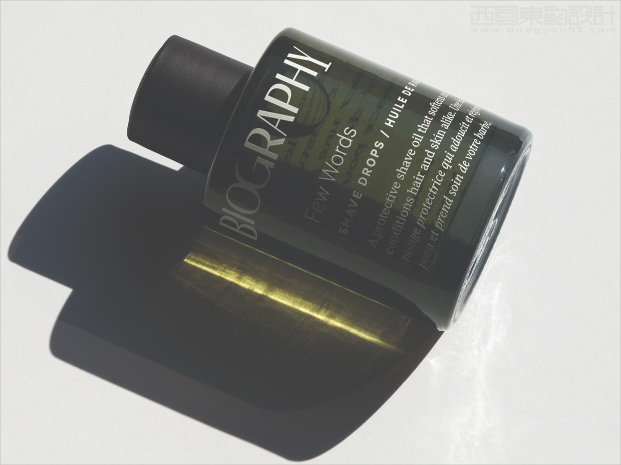 美國Biography面部精油化妝品瓶體包裝設(shè)計