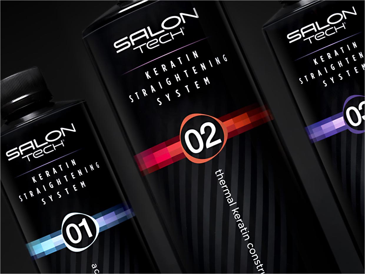 美國Salon Tech美容美發(fā)產(chǎn)品包裝設(shè)計之局部細(xì)節(jié)展示