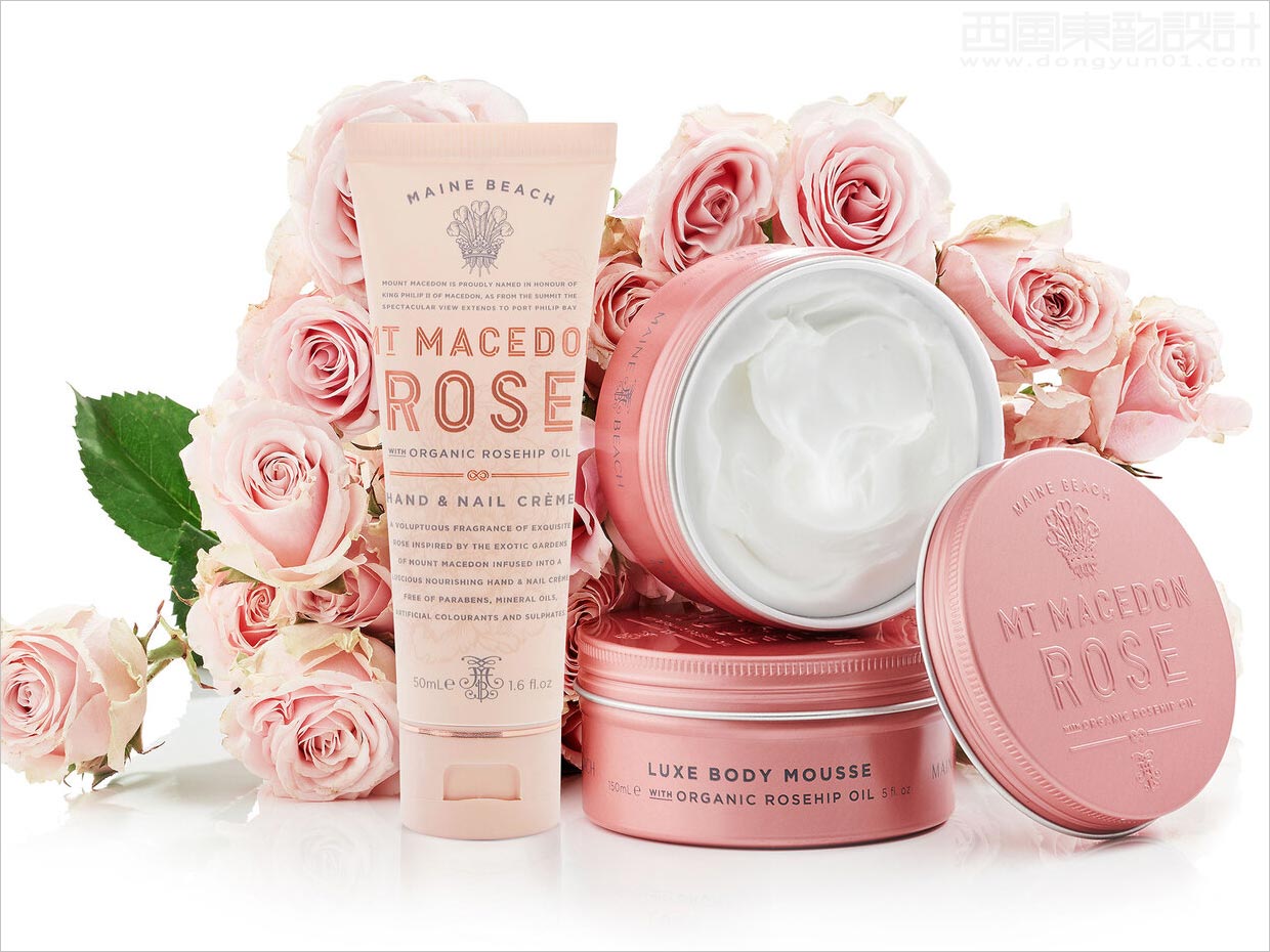 澳大利亞Mt.Macedon玫瑰護(hù)膚品包裝設(shè)計