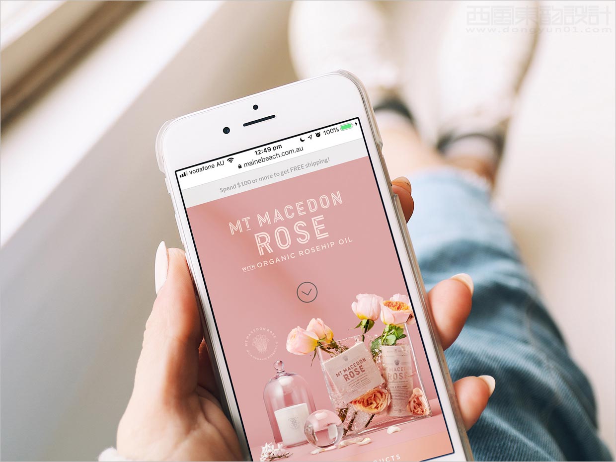 澳大利亞Mt.Macedon玫瑰護(hù)膚品移動端網(wǎng)站設(shè)計