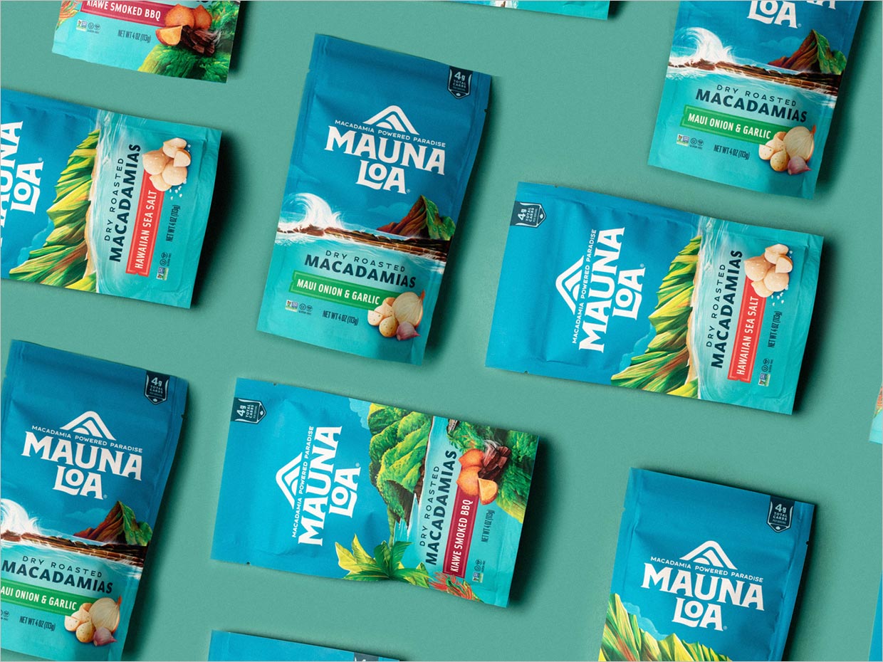 美國Mauna Loa夏威夷堅(jiān)果零食包裝設(shè)計(jì)