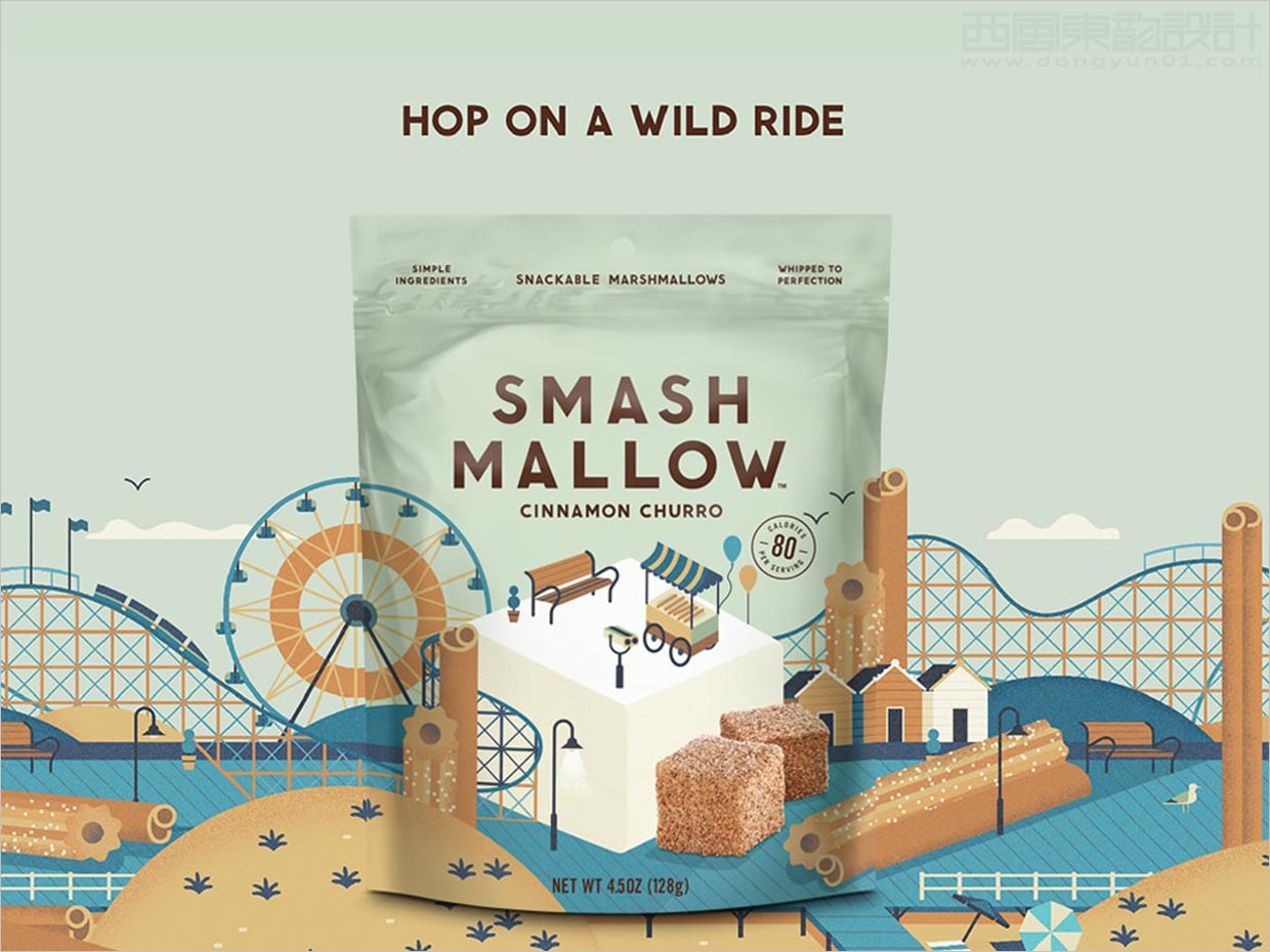 英國Smashmallow棉花糖休閑食品包裝設(shè)計