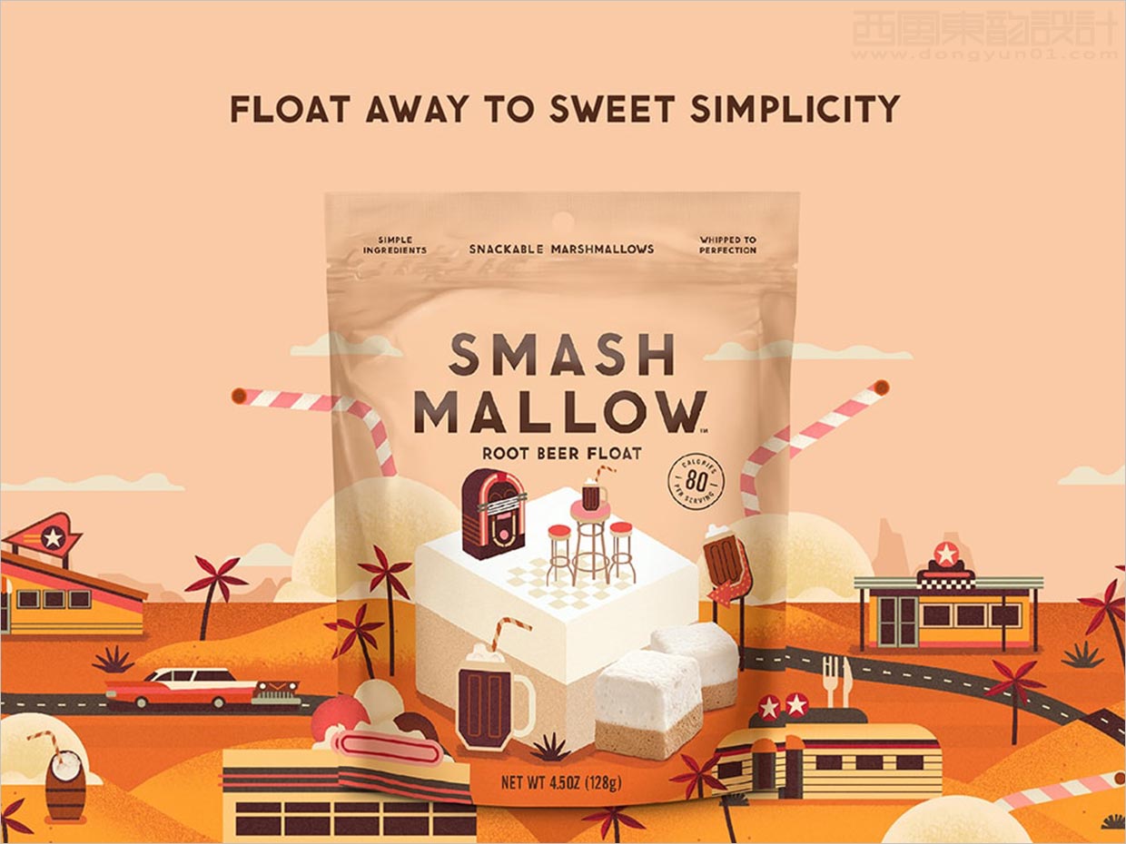 英國Smashmallow棉花糖休閑食品包裝設(shè)計