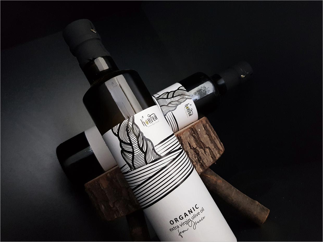 受希臘詩歌啟發(fā)的Kondea橄欖油食用油包裝設(shè)計