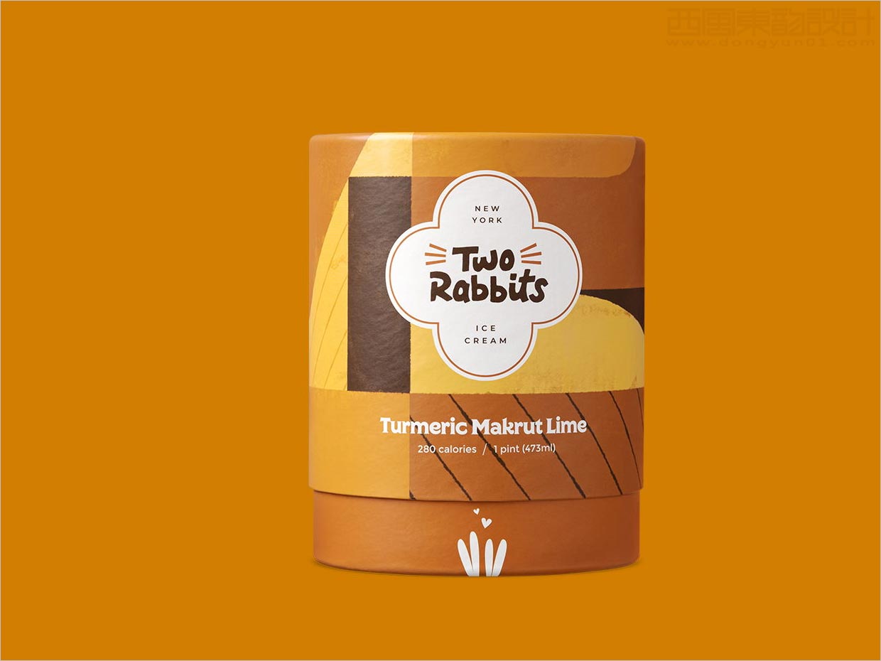 稍縱即逝的快樂，用兩只兔子冰淇淋包裝設計