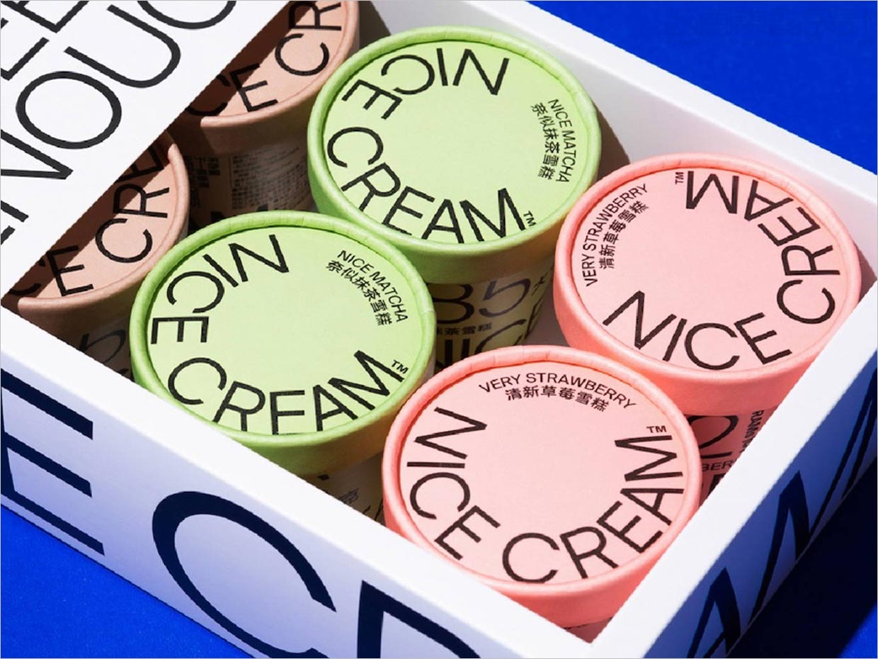 不只是冰淇淋，還是不錯的奶油冰淇淋包裝設計