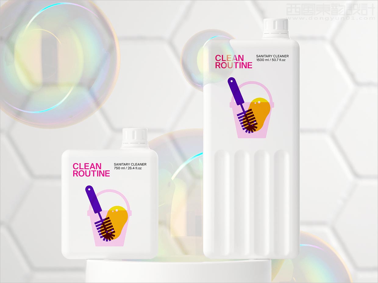 CLEAN ROUTINE清潔劑日化產(chǎn)品包裝設(shè)計