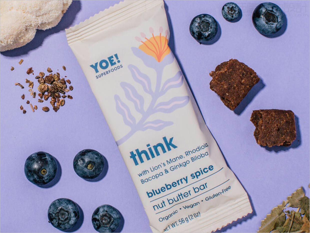 美國Yoe堅果代餐能量棒運動營養(yǎng)食品包裝設計之實物照片