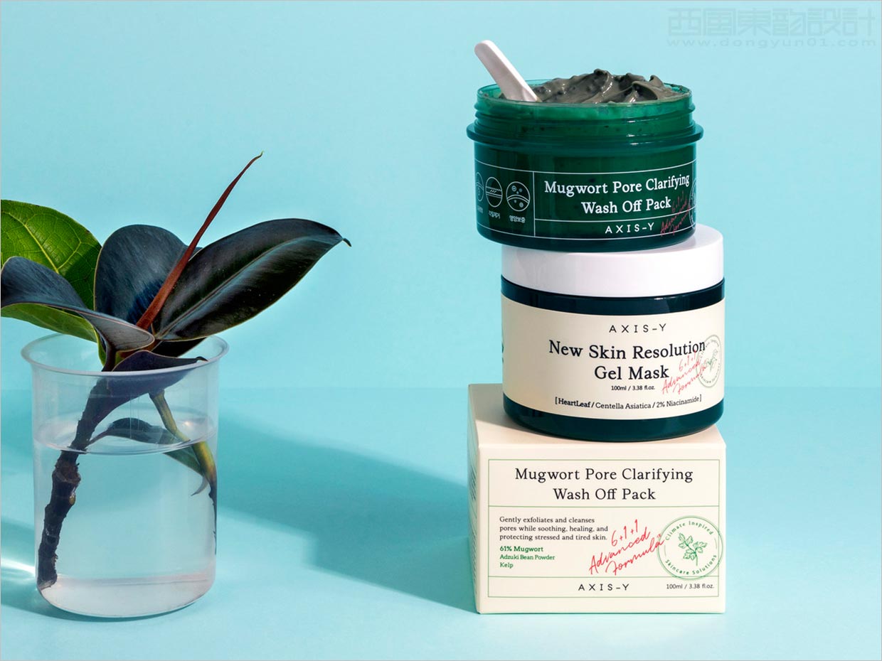 韓國(guó)AXIS-Y清潔美容化妝品包裝設(shè)計(jì)之實(shí)物照片