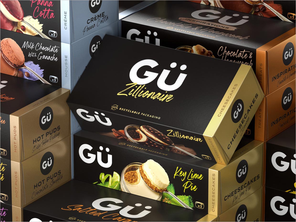 英國Gü甜品烘焙食品包裝設(shè)計(jì)